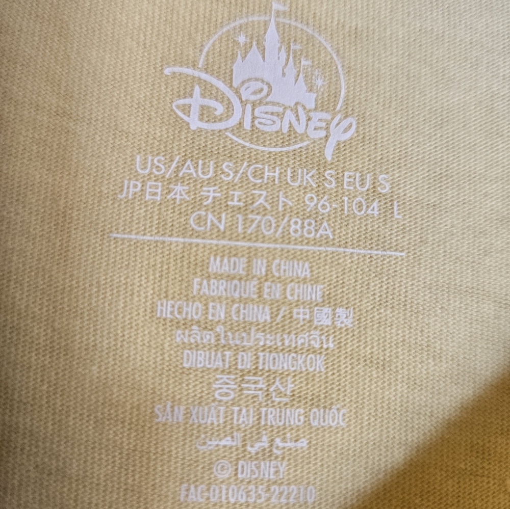 Disney World graphic Womens S Long Sleeve Tee Yellow Disney Trip Vacation - Picture 7 of 8
